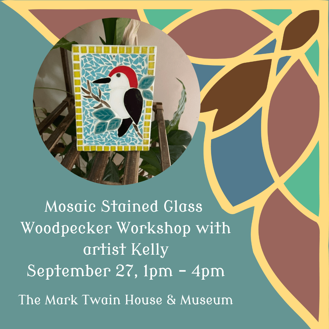 Mosaic Stained Glass Woodpecker